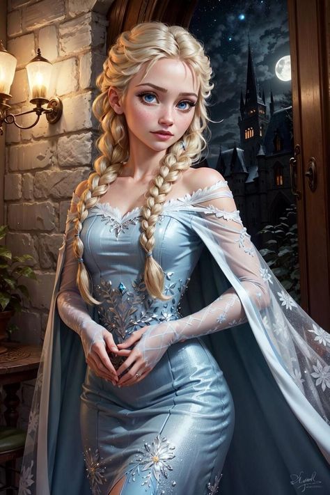 ArtStation - Elsa from Frozen, Rasooli Artworks Arendelle Frozen, Elsa From Frozen, Disney Frozen Elsa, Elsa Frozen, Disney Fan Art, Disney Frozen, Disney Art, Frozen, Royalty