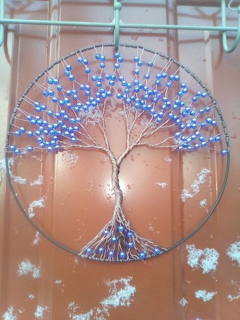 Dollar Tree Crafts & DIY with Instructions! | I use dollar tree 10inch hoops to make tree of life suncatchers | Facebook How To Make Tree Of Life Wire Wrap, Tree Of Life Crafts Diy, Tree Of Life Wreath Diy Tutorial, Dollar Tree Tree Of Life Wreath Diy, Tree Of Life Dream Catcher Diy, Sun Catchers Diy How To Make, Tree Of Life Diy, Dollar Tree Crafts Diy, How To Make Trees