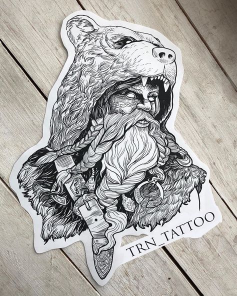 Andrew Ternoviy в Instagram: «Available for tattooing #berserk #viking #vikingtattoo #norse ##sketchtattoo #norse_mythology #pagantattoo #nordictattoo #norsetattoo…» Beserkers Vikings Tattoo, Ty Tattoo, Ragnarok Tattoo, Viking Sleeve, Berserker Tattoo, Bear Paw Tattoos, Slavic Tattoo, Viking Berserker, Norse Mythology Tattoo