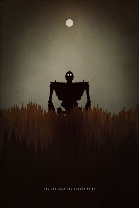 Iron Giant, The Iron Giant, Giant Poster, Amoled Wallpapers, Alternative Movie Posters, Robot Art, Robots Concept, Robot Concept Art, Scary Art