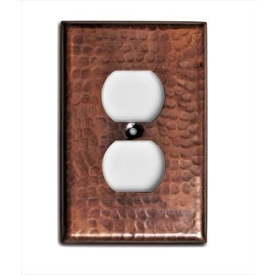 Duplex Wall, Decorative Wall Plates, Electrical Box Cover, Outlet Plates, Flat Panel Tv, Copper Wall, Video Wall, Hammered Metal, Wall Plates