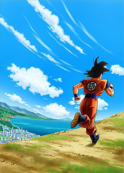 Goku running ❤😍 Goku Running, Japan In September, Anime Events, Super Saiyan Blue, Goku And Vegeta, New Dragon, Ball Run, Photo Report, Dragon Balls