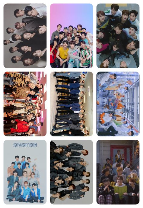 Seventeen Freebies Printable, Seventeen Photocards Printable, Seventeen Stickers Printable, Seventeen Freebies, Svt Photocards, Svt Stickers, Seventeen Photocard, Freebies Ideas, Foto Card