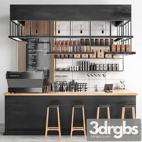 Download Link: https://3ds-max.org/other-models/coffee-shop-8-3dsmax-download/ Cafe Bar Counter, Coffee Shop Counter, Cafe Display, Modern Coffee Shop, Bar Counter Design, Cafe Counter, Coffee Counter, Small Coffee Shop, Coffee Bar Design