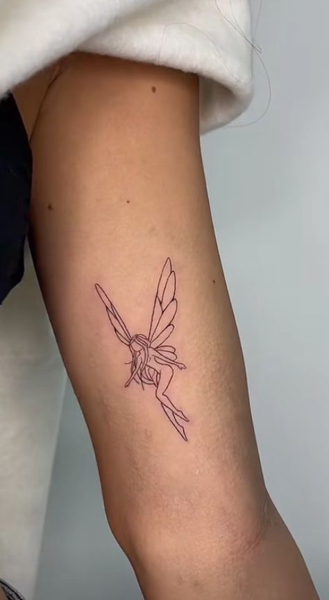 Fairy Back Tattoo, Winx Club Tattoo, Fairy Tattoo Designs Unique, Small Fairy Tattoos, Pixie Tattoo, Mum Tattoo, Earthy Tattoos, Petite Tattoos, Hand Tattoos For Women