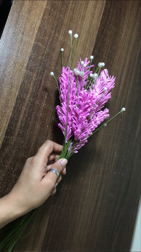 You can make lavenders from fomic sheet just in $2 Ideal for home decor #RedRoses Fomic Sheet Craft, Fomic Sheet Flower, Flower Making Ideas, Decorations On A Budget, Recycled Paper Crafts, Foam Sheet Crafts, Foam Sheets, Lavender Flowers, Flower Making