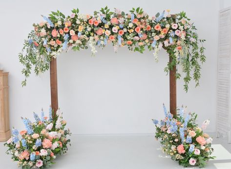 ✿Specifications Garland: 1.6FT*8.2FT/50CM*250CM Aisle flower: 1FOOT*1.1FT/30CM*35CM ✿Customization/personalization Our arrangements allow you to personalize the size and shape, ensuring a seamless fit. Furthermore, you have the freedom to choose from a wide range of colors and easily replace flowers to align with your desired theme. For a truly bespoke experience, we invite you to follow these links for customized orders inspired by our original arrangement. Furthermore, we understand that the c Pastel Wedding Arbor, Wedding Flowers Arbor, Wedding Flower Arch Outdoor, Floral Arbor Wedding, Arbor Decorations Wedding, Arbor Flowers Wedding, Floral Wedding Arbor, Blue And White Floral Wedding, Kiawah Wedding