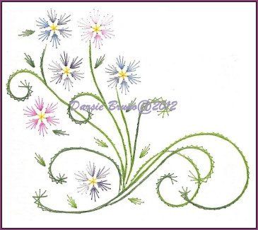 Vines Embroidery, Cards Embroidery, Embroidery Cards Pattern, Embroidery Spring, Embroidery Cards, Stitching Cards, Embroidery Transfers, Card Pattern, Paper Embroidery