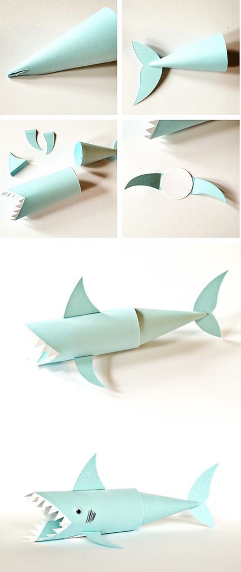 Shark Paper Tube Craft. Cute ocean and recycled craft for kids! Abc Challenge, Space Activity, Diy Geek, Mom Vibes, Science Crafts, Dragon Crafts, Ideas Craft, Toilet Paper Roll Crafts, Ocean Crafts