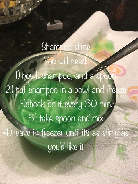 Shampoo Slime Recipes, Slime With Dish Soap, Slime With Shaving Cream And Glue, Slime Station, Cheap Summer Activities For Kids, Slime With Shampoo, Shampoo Slime, Dish Soap Slime Without Glue, Cheap Summer Activities