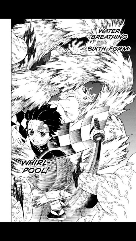 Water Breathing Forms, Water Breathing Demon Slayer, Breathing Demon Slayer, Water Breathing, Demon Slayer Manga, Sixth Form, Manga Panels, Good Manga, Demon Slayer