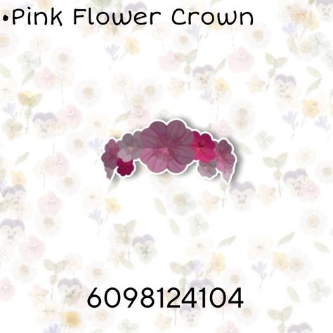 Roblox codes Roblox Flower Codes, Roblox Crown Codes, Universe Codes, Bloxburg Accessories, Code Brookhaven, Brookhaven Codes, Skin Roblox, Outfit Roblox, Pink Flower Crown