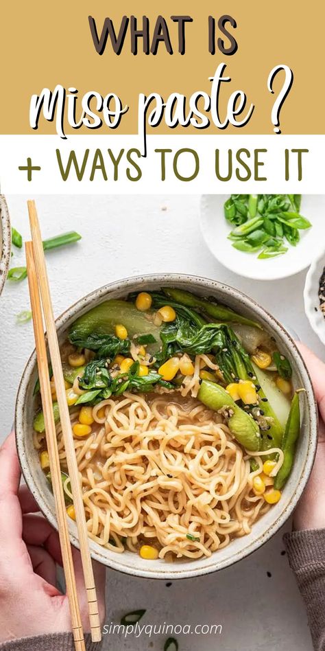 What is miso paste, and how can you use it to elevate your meals? We'll show you how to enhance your favorite dishes by adding white miso paste. Mix it into all of your sauces, glazes, dressings, marinades, and so much more. Plus, we'll explain the differences between the various types of miso and when you should use each one. Ways To Use Miso Paste, What Is Miso Paste, What To Make With Miso Paste, Uses For Miso Paste, White Miso Paste Uses, White Miso Soup, Miso Paste Soup, Recipes Using White Miso Paste, How To Use Miso Paste