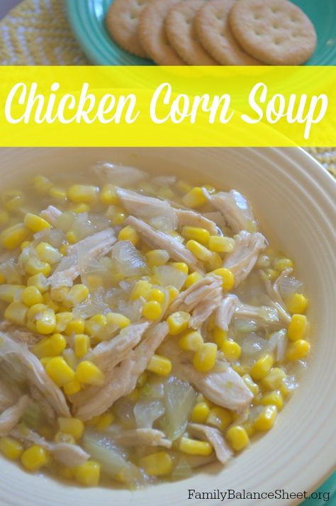 Corn Slow Cooker, Recipes Corn, Chicken Corn Soup, Corn Soup Recipes, Soup Chicken, Chicken Corn, Hearty Soup, Corn Soup, Amish Recipes