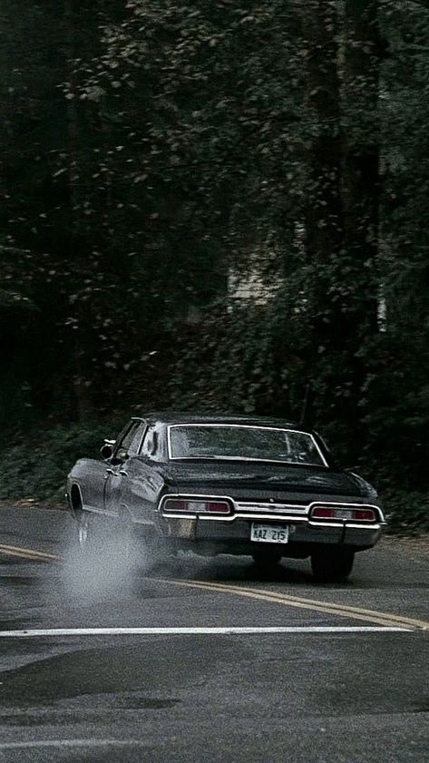 Supernatural Car Wallpaper, 1967 Chevy Impala Aesthetic, 1967 Chevy Impala Wallpaper, Impala 1967 Wallpaper, Supernatural Impala Wallpaper, Impala 67 Wallpaper, Chevy Impala 1967, Baby Supernatural, 67 Chevy Impala