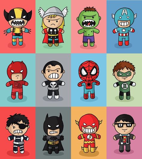 Use for super hero self portraits. Cute Superhero, Superhero Prints, Superhero Pictures, Chibi Marvel, Marvel Drawings, Pahlawan Marvel, Batman Wallpaper, Superhero Wallpaper, Superhero Theme