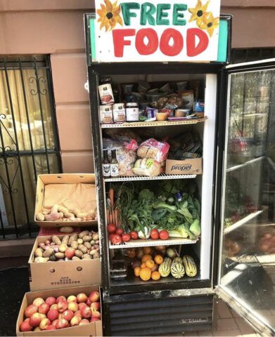 Community Fridge Ideas, Community Cafe Ideas, Community Garden Ideas, Community Restaurant, Community Pantry, Blessing Boxes, Community Fridge, Community Cafe, Little Free Pantry