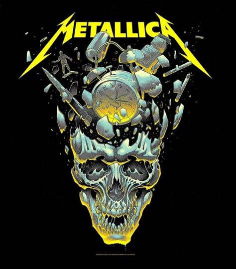 Metallica Tshirt Designs, Metallica Artwork, Wallpapers Rosa, In Love With The Process, Metallica Logo, Metallica Art, Grim Reaper Art, Rock Band Posters, Metal Shirts