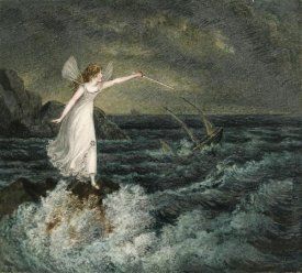 Fairy Illustration, Fairy Pictures, Stormy Sea, Vintage Fairies, Sea Art, Fairy Art, Fairy Land, Magic Wand, Isle Of Man