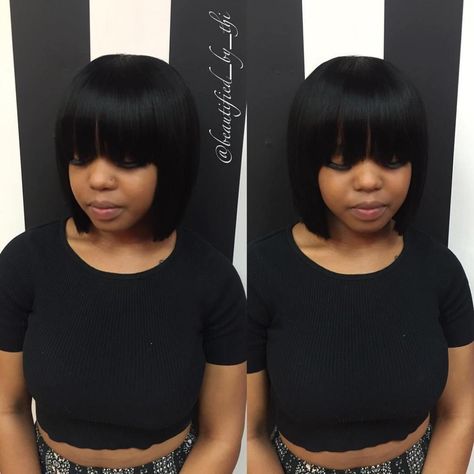 50 Best Bob Hairstyles for Black Women to Try in 2020 - Hair Adviser Weave Bob Hairstyles, Bob Hairstyles For Black Women, Bob Weave, Graduated Bob Haircuts, Tan Skin Blonde Hair, Best Bobs, Hair Adviser, Bob Hairstyles With Bangs, Natural Black Women