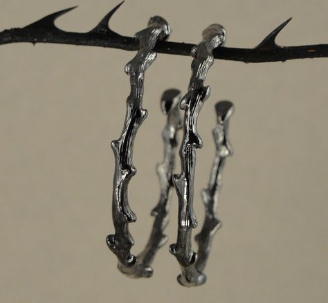 Vampire Earrings  Black Thorn Earrings  Branches by VampireGothic Thorn Earrings, Thorn Jewelry, Spine Bone, Jewelry Vampire, Branch Jewelry, Jewellery Project, Vampire Earrings, Twig Jewelry, Vampire Jewelry