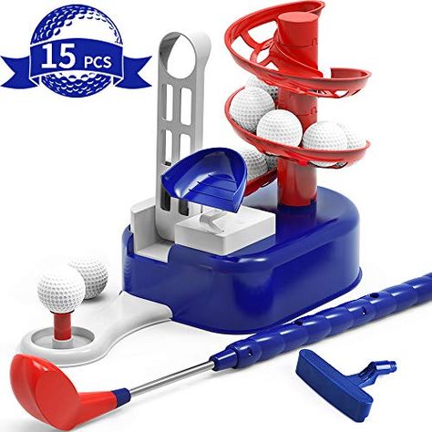 iPlay iLearn Kids Golf Toys Set Boys Outdoor Yard Sport Game Training Golf Balls & Clubs Equipment Exercise Indoor Gaming Outside Active Gifts for 3 4 5 6 7 8 Year Olds Toddlers Children Girls - https://t.co/eEBawCl6kR Golf Toys, Golf Club Sets, Golf Set, Kids Golf, Outdoor Toys For Kids, Sports Toys, Fitness Gifts, Outdoor Gift, Golf Balls