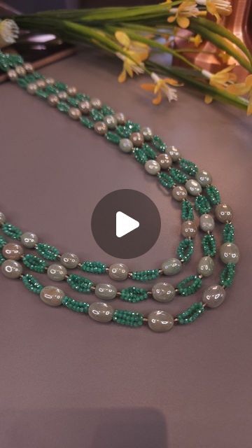 Pal D'zigns . Wedding Jewel on Instagram: "Colourful Semi Precious Necklaces ! Absolutely Stunnjng Semi Precious Jewellery!  It is Uniquely handcrafted by our Skilled Master Craftsman with detailed finishing .   Pearls - Fresh Water Rice Pearl's. Colour : Emerald looking Real Beryls, Tourmaline looking Semi precious stones, Moonstones. Some has Moissanite Polkis setted in Silver 92.5   Handmade Doris with Beautiful tassels are there.   Please check dimensions and dummy pictures before placing order. There will be no cancellations/ Returns/ Exchange for any Reason.   **Note** - We don't sell our silver jewellery by weight and any kind of bifrication or breakdown like silver and stone weight is not provided. These are not Pure Gold Jewellery so there is no Resale Value and calculation is not Emeralds And Pearls Necklace, Coral Jewelry Set, Polki Sets, Semi Precious Necklace, Financial Investment, Rice Pearls, Pure Gold Jewellery, Green Cherries, Coral Bells