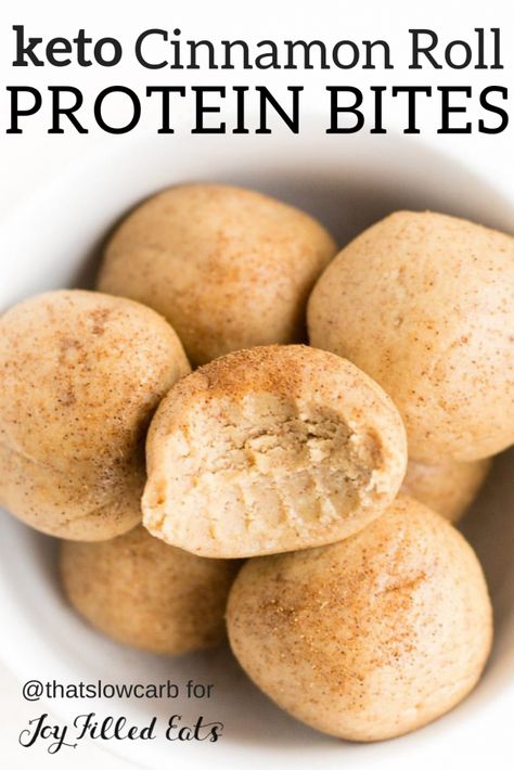 Breakfast For Busy Mornings, Snacks Chips, Keto Cinnamon, Keto Healthy, Joy Filled Eats, Low Carb Dessert, Protein Balls, Easy Cinnamon, Protein Ball