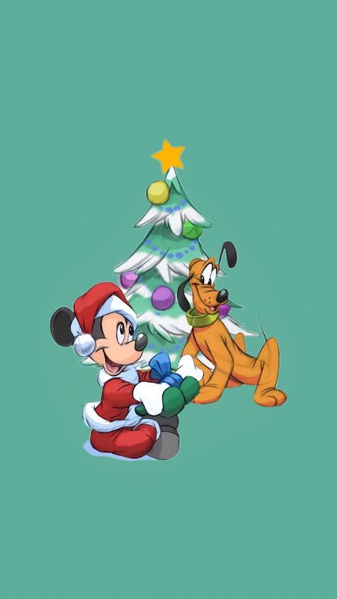 Dark Christmas Aesthetic Wallpaper, Disney Christmas Wallpaper Aesthetic, Disney Aesthetic Wallpaper, Mickey Mouse And Pluto, Japanese Minimalist, Christmas Aesthetic Wallpaper, Xmas Wallpaper, Disney Background, Disney Phone Wallpaper