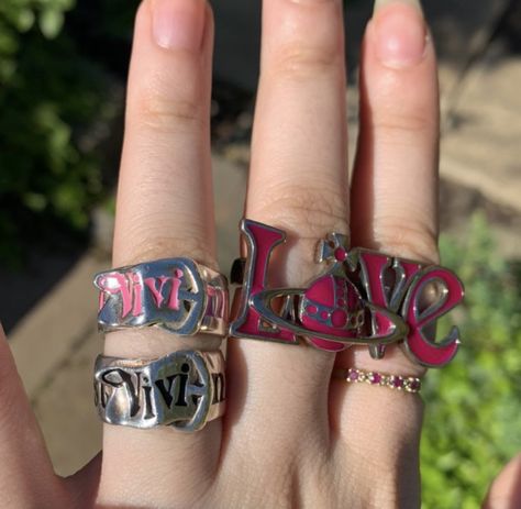 Vivienne Westwood Nails, Different Rings, Vivienne Westwood Jewellery, Accessory Inspo, Dope Jewelry, Funky Jewelry, Dream Jewelry, I Got It, Pretty Jewellery