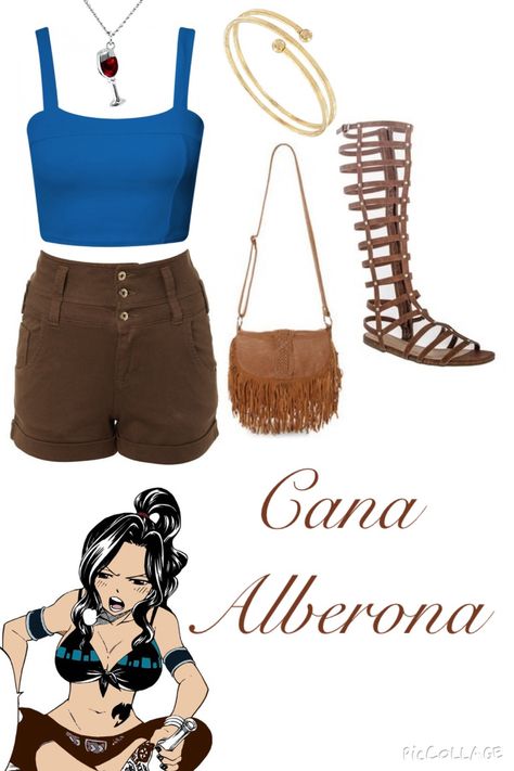 Fairy Tail Inspired Outfits ♡ Cana Alberona Fairy Tail Inspired Outfits, Chic Fall Outfits, Anime Inspired Outfits, Fandom Fashion, Fandom Outfits, Casual Cosplay, Future Outfit, Themed Outfits, Only Fashion