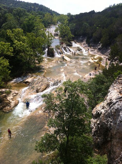 Turner Falls in Ardmore, Oklahoma Turner Falls Oklahoma, Oklahoma Photography, Turner Falls, Easy Jet, Usa Bucket List, Oklahoma Travel, Texas Travel, Vacation Places, Oklahoma