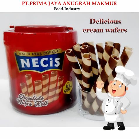 Wafer stick coklat Food Industry, Rolls, Tableware, Cream