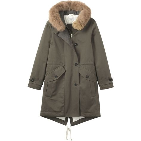 Toast Winter Parka (£285) ❤ liked on Polyvore featuring outerwear, coats, khaki, quilted coat, quilted parka, parka coat, hooded coats e hooded parka Toast Clothing, Khaki Parka, Khaki Coat, Green Parka, Quilted Parka, Fur Parka, Winter Parka, Womens Khakis, Early Autumn