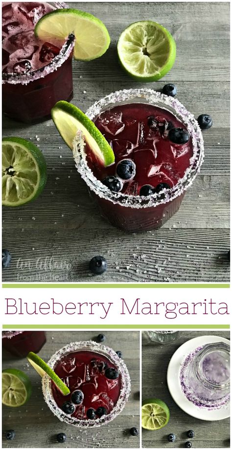 Blueberry Margarita Lime Simple Syrup, Blueberry Simple Syrup, Blueberry Margarita, Blueberry Cocktail, Canning Refried Beans, Mexican Cocktails, Salted Pretzel, Mix Drinks, Tequila Drinks