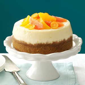 Pink Grapefruit Cheesecake Recipe- Recipes  Cheesecake from a slow cooker? It's true! I experimented a few times to turn this iconic dessert into a slow-cooker classic. Give it a try. You'll be amazed at the results! —Krista Lanphier, Milwaukee, Wisconsin Grapefruit Cheesecake, Crockpot Cheesecake, Crockpot Desserts, Slow Jams, Crock Pot Desserts, Slow Cooker Desserts, How To Make Cheesecake, Crockpot Slow Cooker, Best Slow Cooker