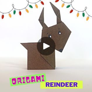 Origami Reindeer, Craft Origami, How To Fold, Reindeer Christmas, Christmas Craft, Reindeer, Origami, Christmas Crafts, Paper Crafts