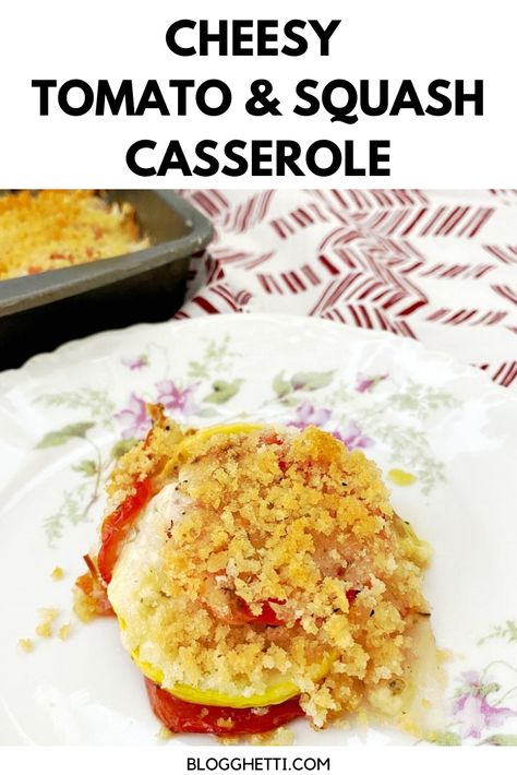 Bread Crumb Topping, Tomato Casserole, Buttered Bread, Marinated Vegetables, Farmers Market Recipes, Easy Vegetarian Dinner, Meatless Recipes, Baked Tomatoes, Meatless Dinner