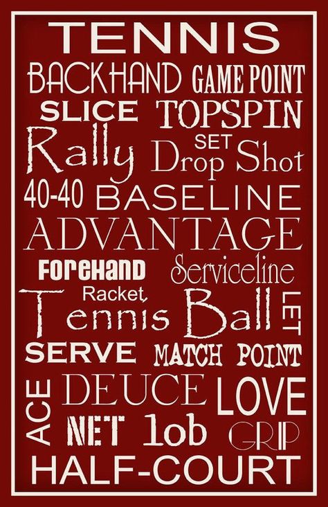 🙌 Tennis Typography, Tennis Things, Cricut Sayings, Tennis Posters, Baseball Tournament, Tennis Art, Tennis Party, Tennis Quotes, Tennis Life