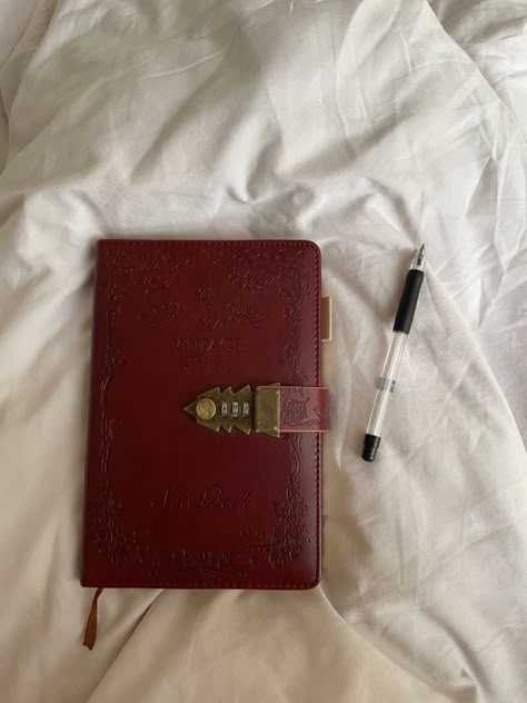 Password Notebook, Writing Planner, Leather Bound Notebook, Notebook Writing, Leather Sketchbook, Cherry Wine, Personal Diary, Writing Journal, Mia 3