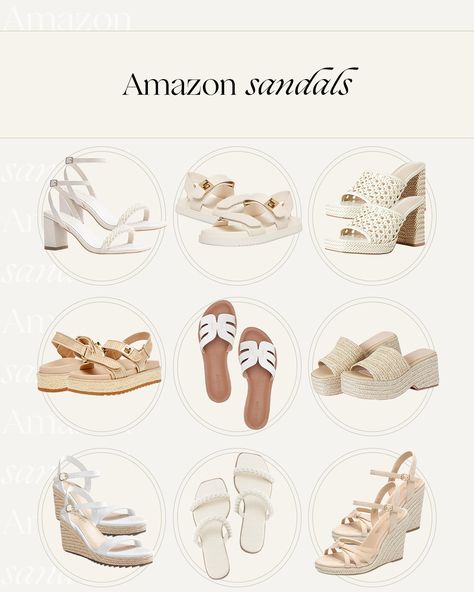 Step into sunshine with sensational sandals from Amazon, tailored for the joys of spring and summer! Explore a kaleidoscope of styles, from breezy slide on sandals to chic wedges, all designed to elevate your warm-weather wardrobe. Amazon Sandals, Best Amazon Finds, Must Have Products, Summer Slide, Women Heels, Spring Sandals, Sandals Slippers, Amazon Storefront, Classic Heels