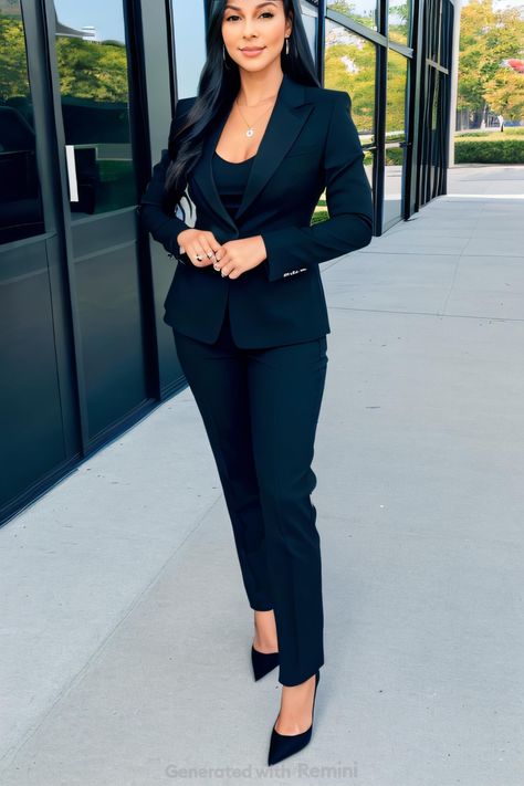 Black Suits For Women Classy, Posh Dresses Classy, Court Outfit Trial, Boss Woman Photoshoot, Business Outfits Professional, Boss Outfits For Women, Business Formal Outfits For Women, Baddie Office Outfits, Realtor Outfits