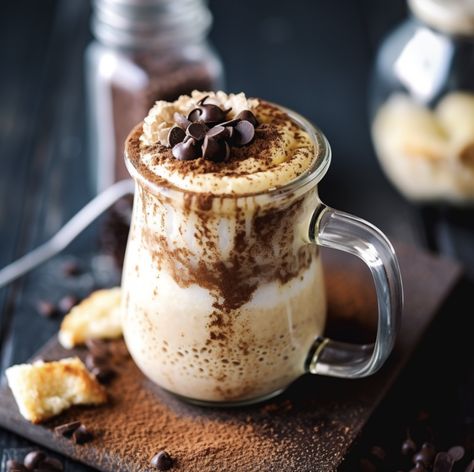 Tiramisu Smoothie Tiramisu Smoothie, Almond Milk Cheese, Mascarpone Cheese, Easy Bread Recipes, Easy Bread, Sweet Treat, Recipe Collection, Healthy Smoothies, Mouth Watering