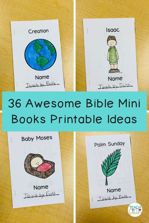 Bible-mini-books-printable Bible Mini Books Free Printable, Teaching Books Of The Bible For Kids Free Printable, Mini Books Printable Free, Mini Books Printable, Bible Coloring Sheets, Bible Story Book, Mini Bible, Jesus Book, Bible Drawing