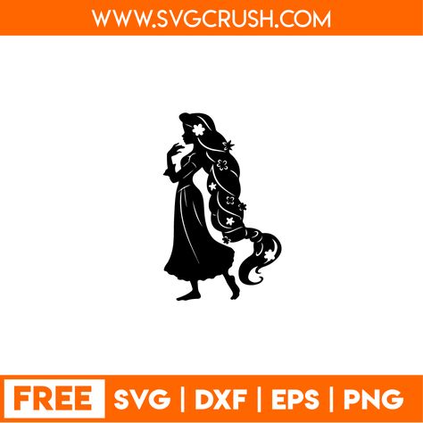 Tangled Cricut Projects, Tangled Svg Free, Rapunzel Svg Free, Disney Princess Svg Free Files Cricut, Disney Princess Svg Free, Free Disney Svg Files For Cricut, Princess Svg Free, Disney Svg Free Files, Rapunzel Silhouette