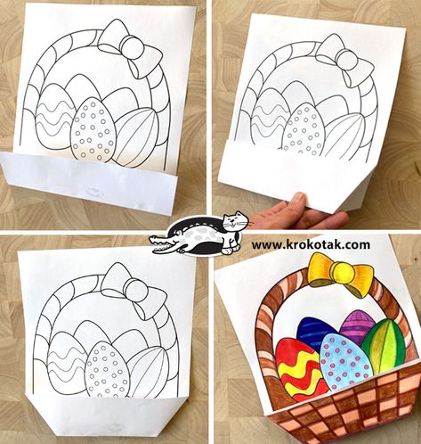 krokotak | SPRING FOLDABLES Easy Easter Crafts, Easter Craft, Easy Easter, Craft Activities For Kids, Craft Activities, Easter Crafts, Kids And Parenting, Activities For Kids, Coloring Pages