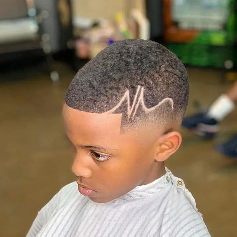 Fohawk Boys, Haircut For Black Boys, Black Boys Haircuts Kids, Black Kids Haircuts, Lil Boy Haircuts, Undercut Ideas, Hair Designs For Boys, Boys Haircuts With Designs