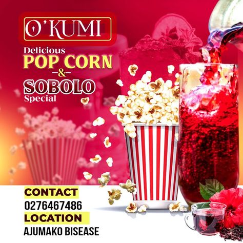 Popcorn Flyer Design, Graphic Design Flyer, Sale Flyer, Graphics Design, Flyer Design, Popcorn, New Recipes, Corn, Graphic Design