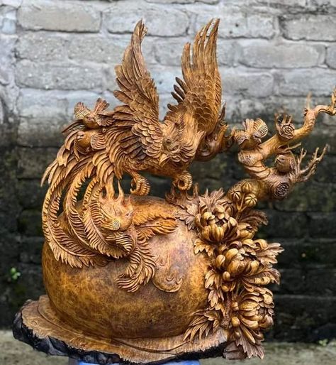 I love woodcarving on Instagram: “Fire phoenix 🔥🔥🔥🔥” Wood Crafts, Phoenix, Carving, I Love, Wood, On Instagram, Quick Saves, Instagram