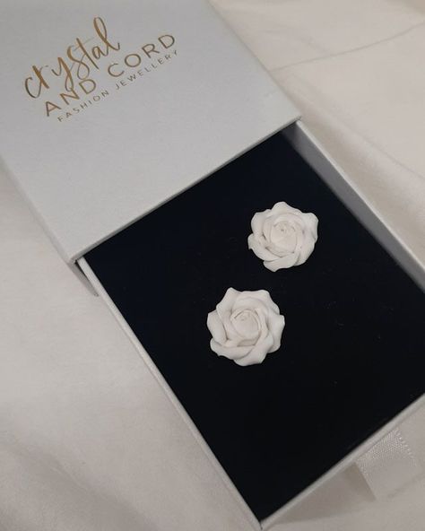 ROSIE STUD EARRINGS Crafted with care, these exquisite stud earrings feature a beautiful handmade ivory rose. They effortlessly embody a delightful fusion of simplicity, romance, and modern charm, making them a wonderful statement accessory. #waikatoweddingaffair #weddinginspirtion #baroquepearls #NZWeddings #BridalJewelry #PearlJewelry #WeddingInspiration #HandmadeJewelry #NZJewelry #BridalStyle #WeddingAccessories #NewZealandWeddings #BrideToBe #CustomJewelry #WeddingDetails #PearlBracele... Handmade Rose, Flower Stud Earrings, Polymer Clay Flowers, Charm Making, Flower Stud, Ear Stud, Clay Flowers, Earring Crafts, Flower Earrings Studs